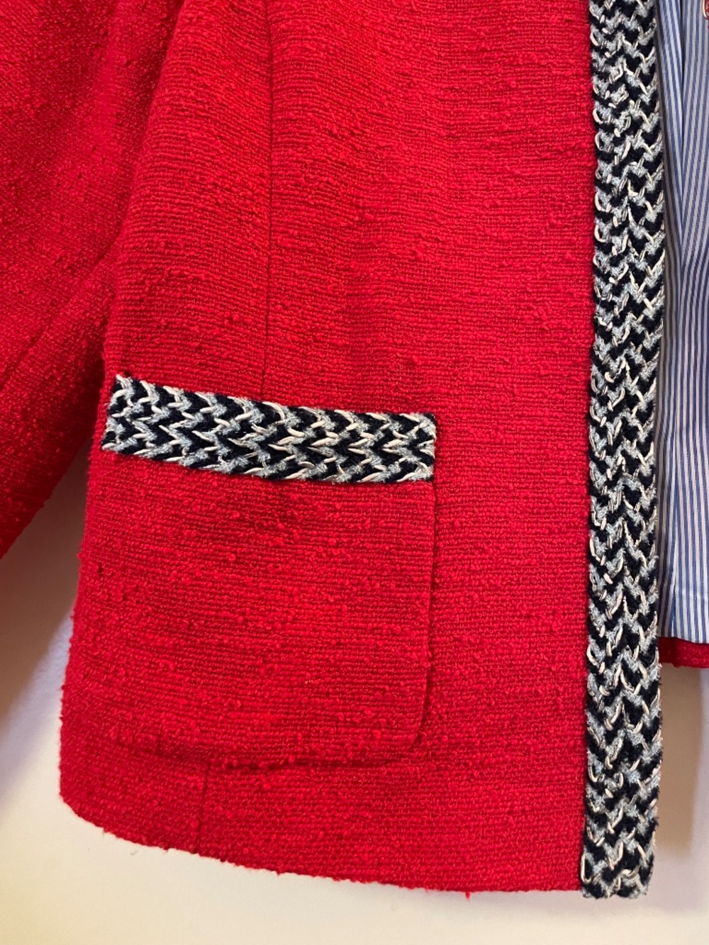 NWT - Talbots Tweed Tipped Jacket - 14P - Picture 3 of 12